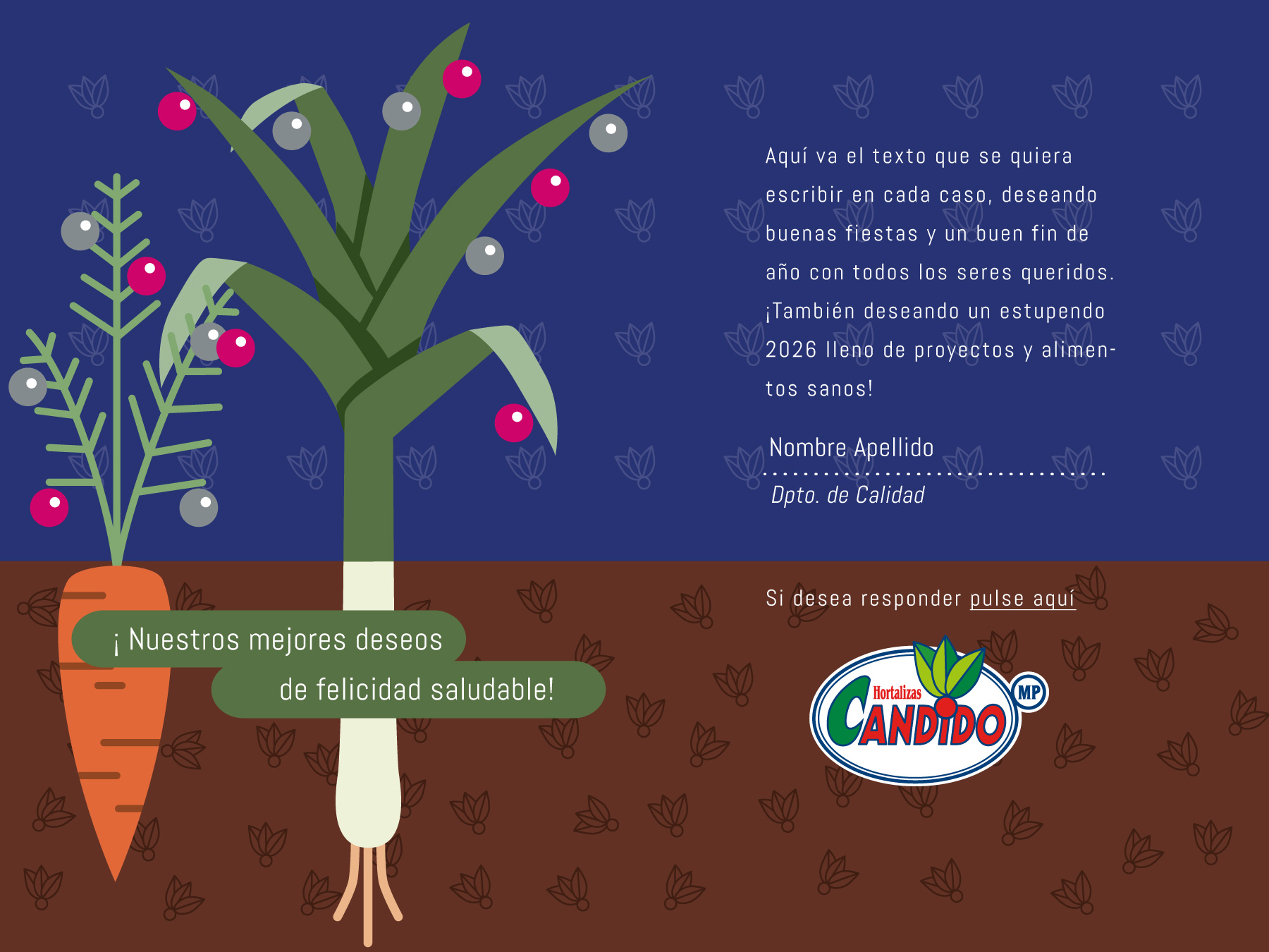 Hortalizas Cándido - Tarjeta de Navidad